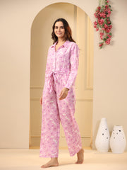 Pink floral  Pure Cotton Jumpsuit