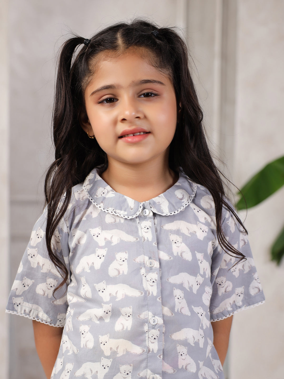Pure Cotton Printed Night Suit Set for Kids - SanskrutiHomes 