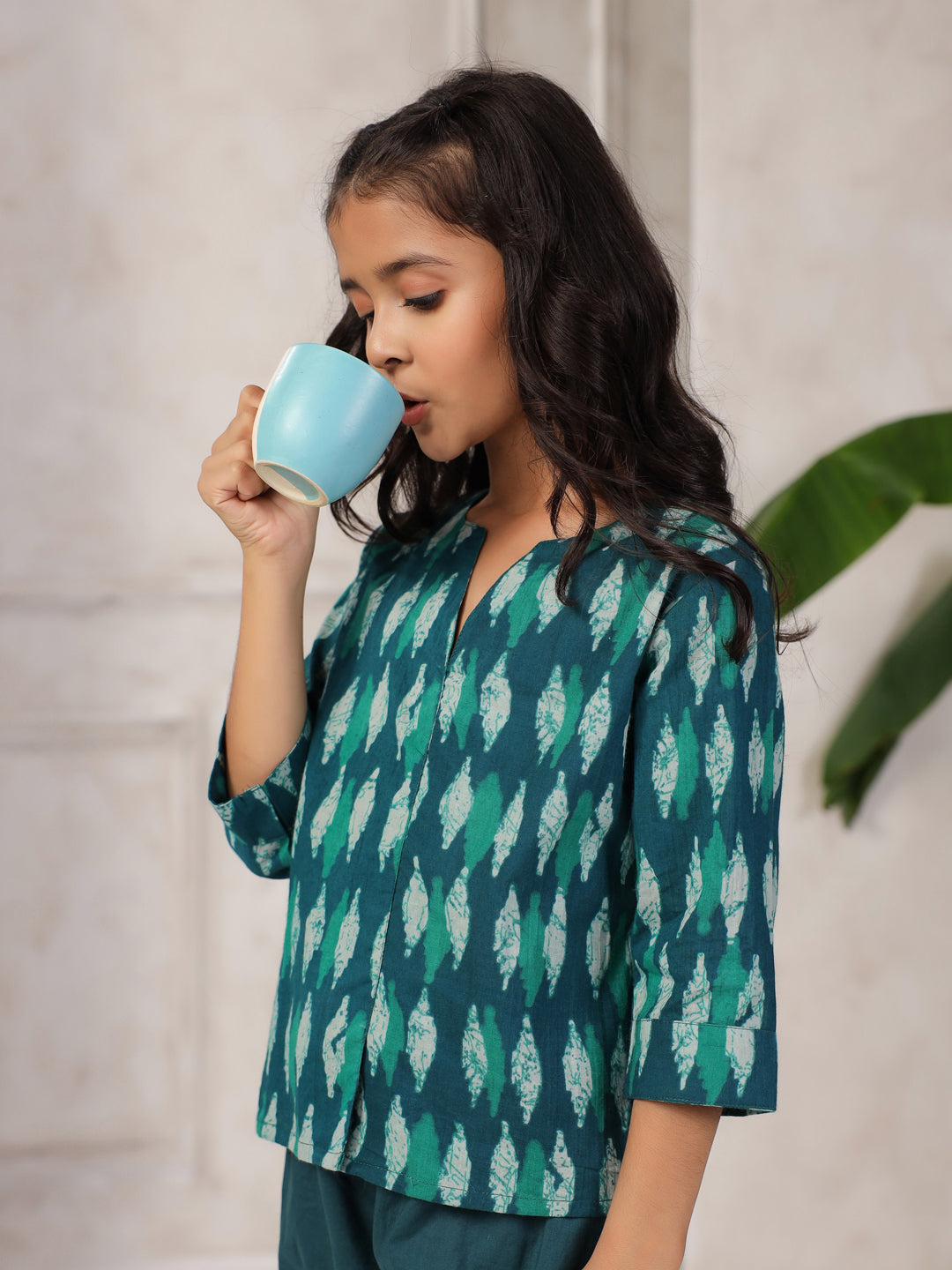 Cotton Printed Night Suit Set For Kids