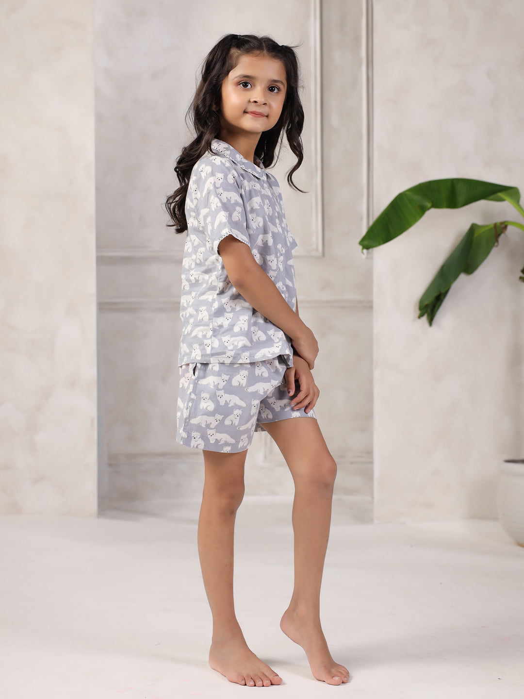 Cotton Printed Night Suit for Kids - SanskrutiHomes 