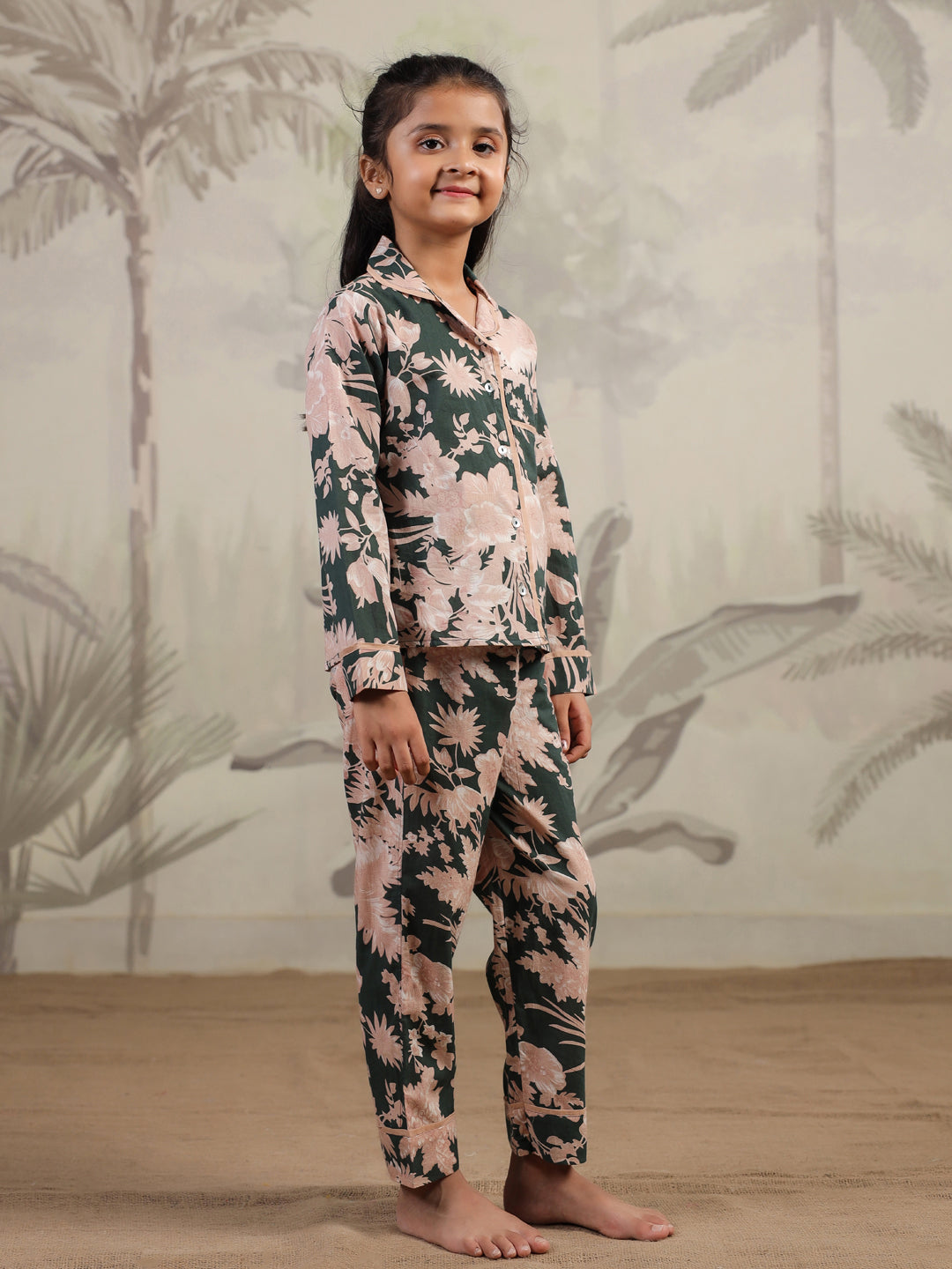 Cotton Printed Night Suit Set for Kids