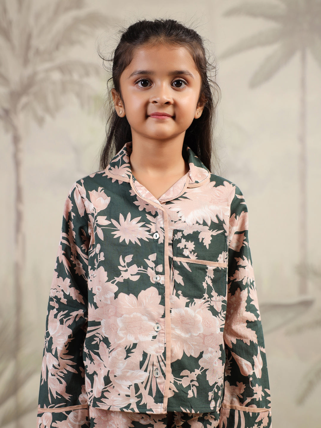 Cotton Printed Night Suit Set for Kids