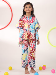 Kids Pure Cotton Colourfull  Printed Night suits