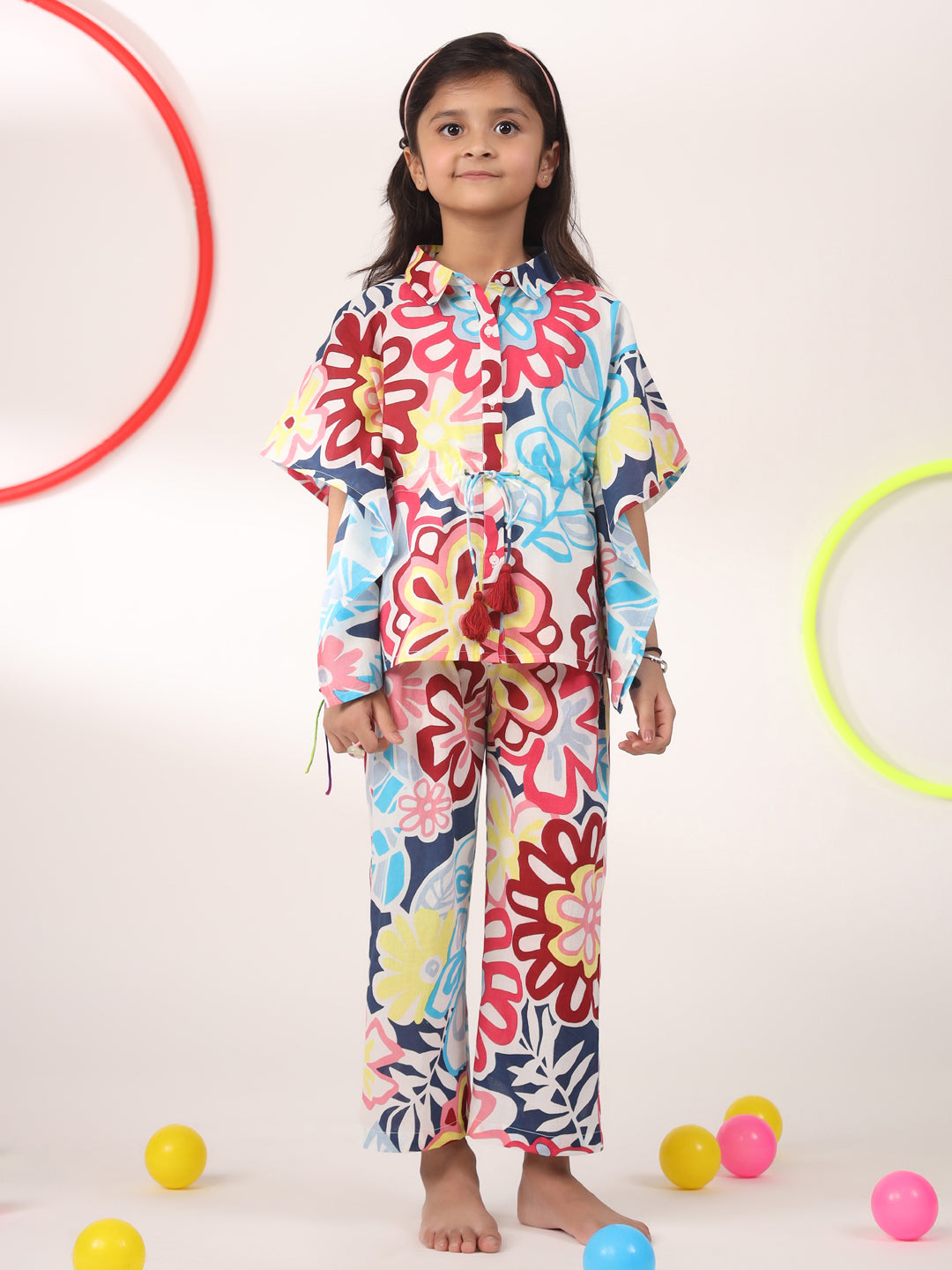 Kids Pure Cotton Colourfull  Printed Night Suits