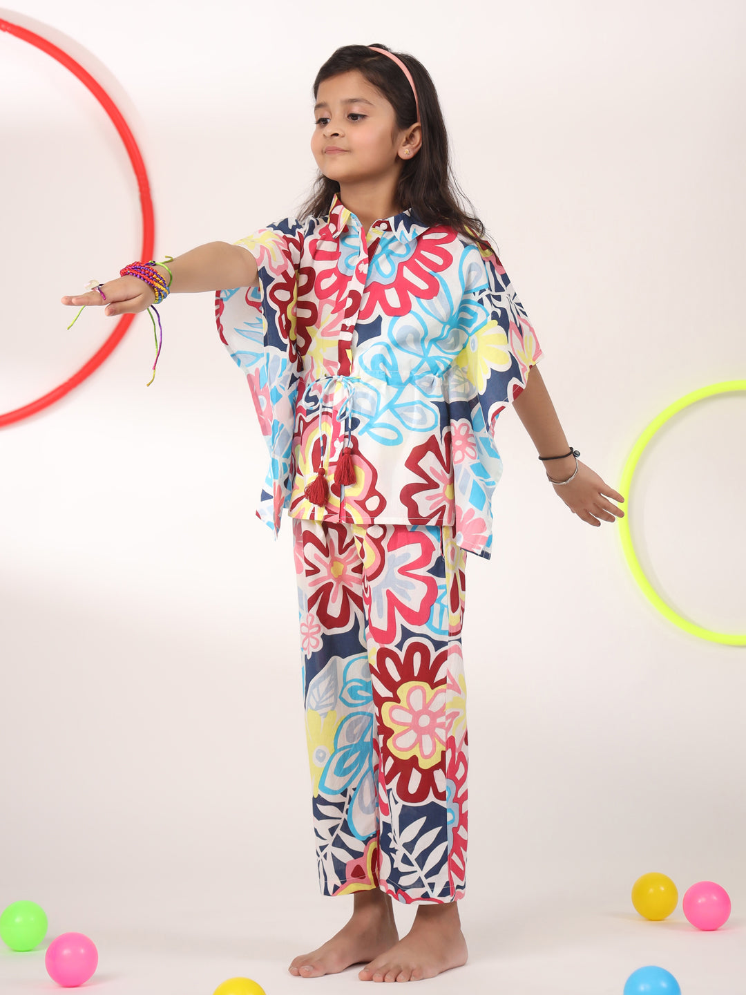 Kids Pure Cotton Colourfull  Printed Night Suits