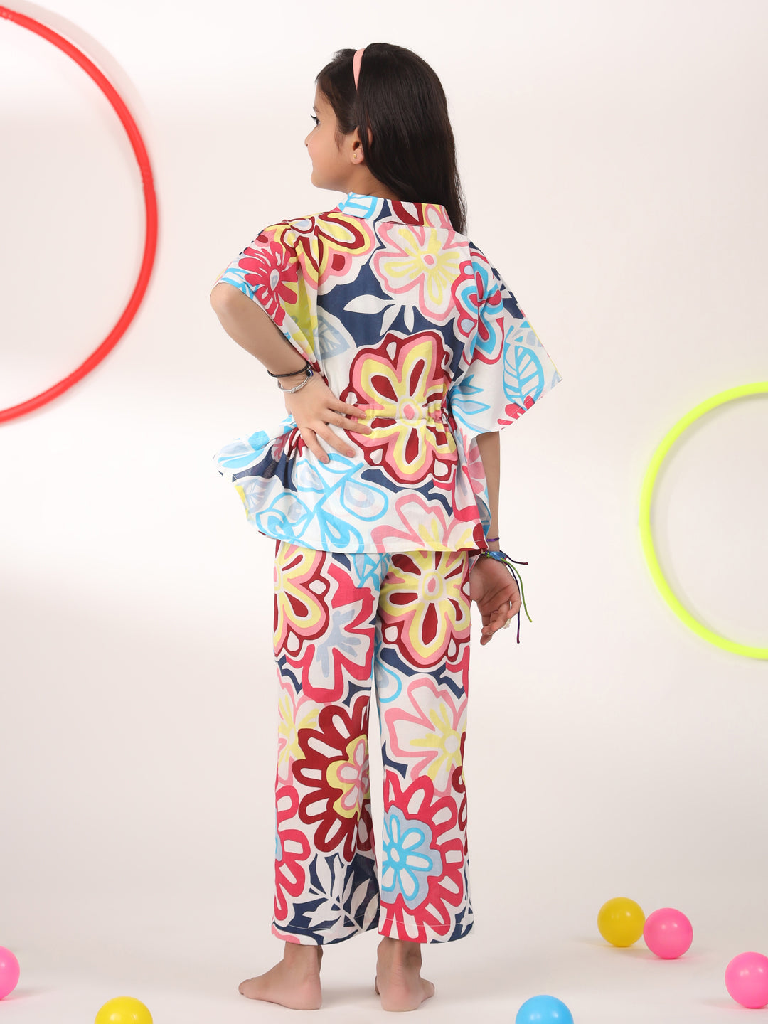 Kids Pure Cotton Colourfull  Printed Night Suits
