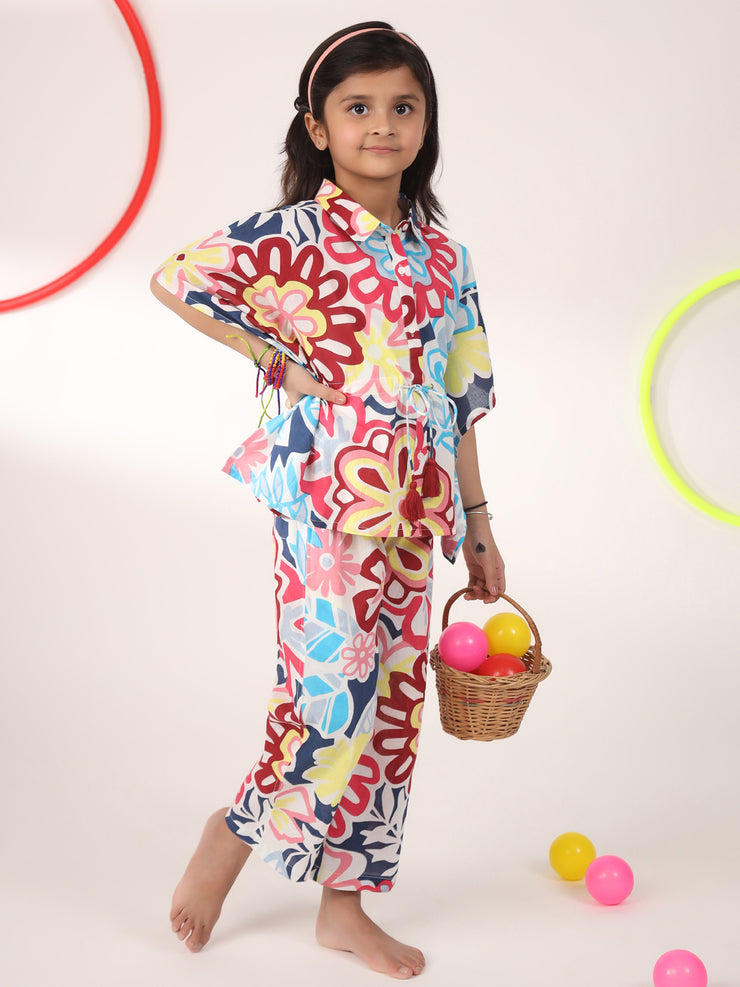 Kids Pure Cotton Colourfull  Printed Night suits