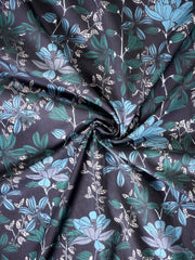 Pure cotton floral screen print fabric