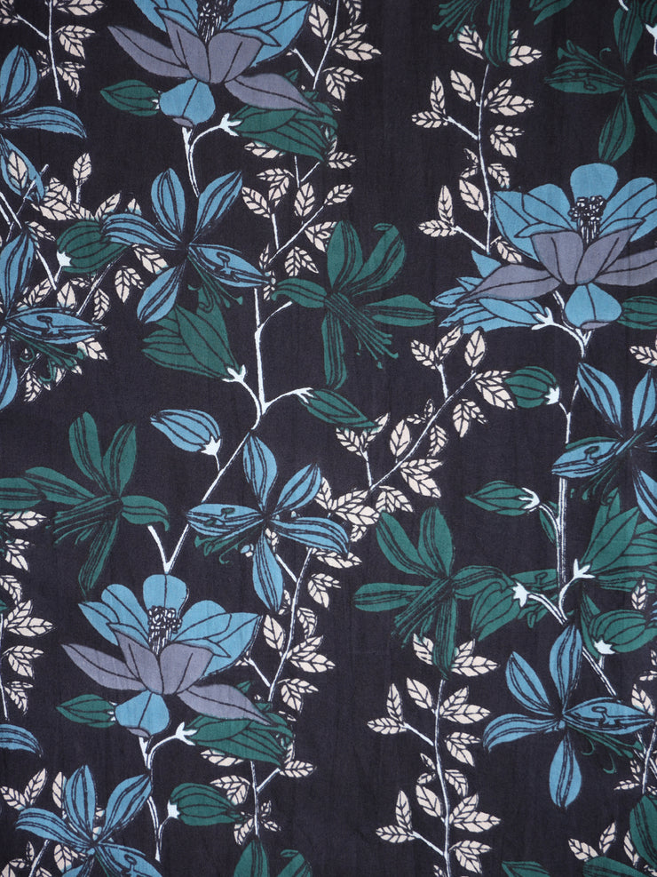 Pure cotton floral screen print fabric