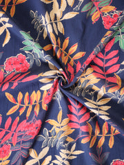 Pure cotton Leaf screen print fabric