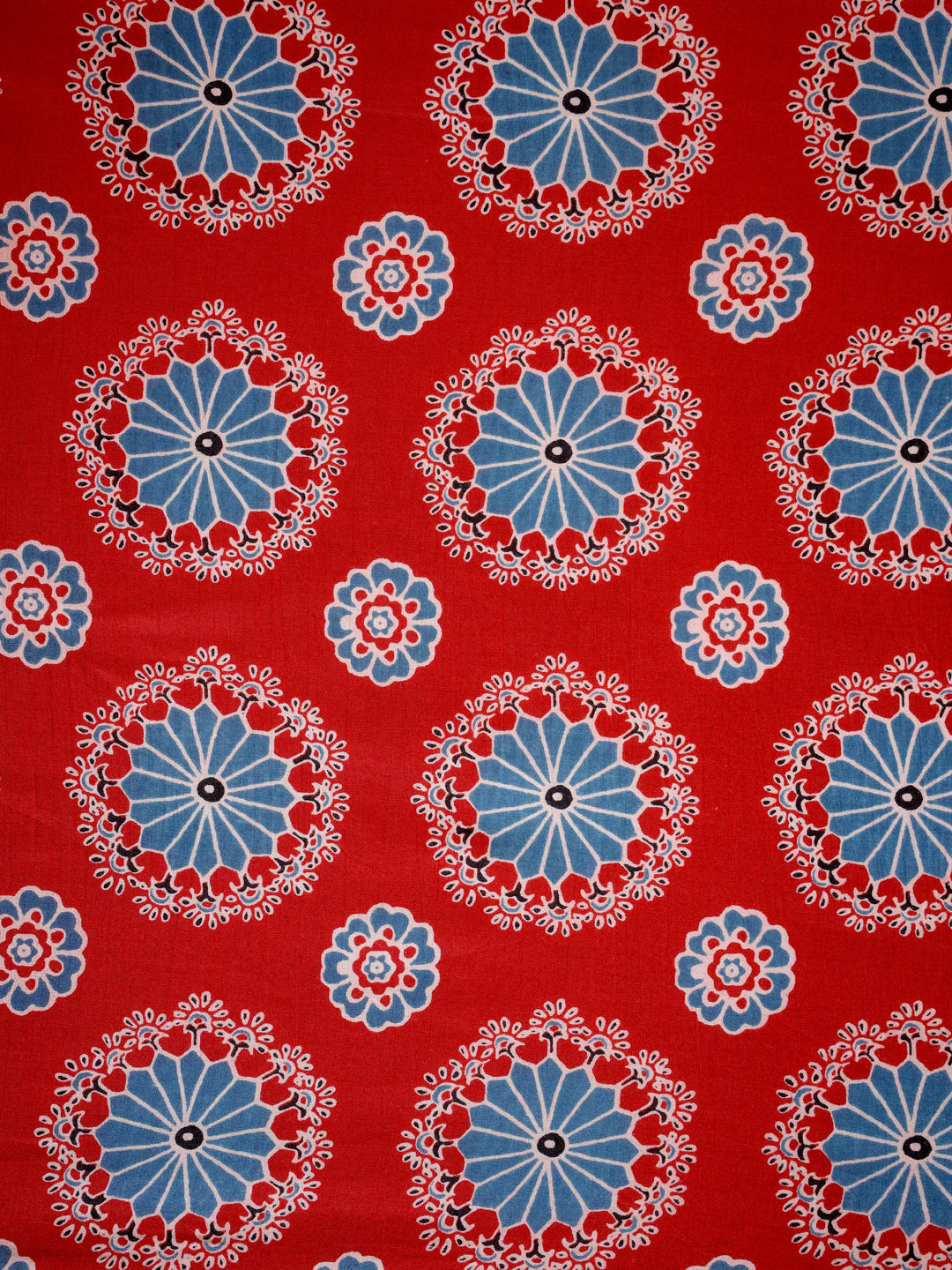 Pure cotton ethnic motif screen print fabric