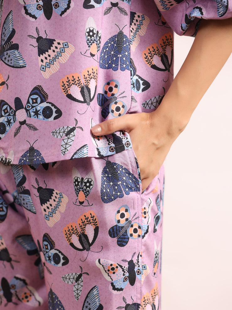 Butterfly  print Co-Ord Set