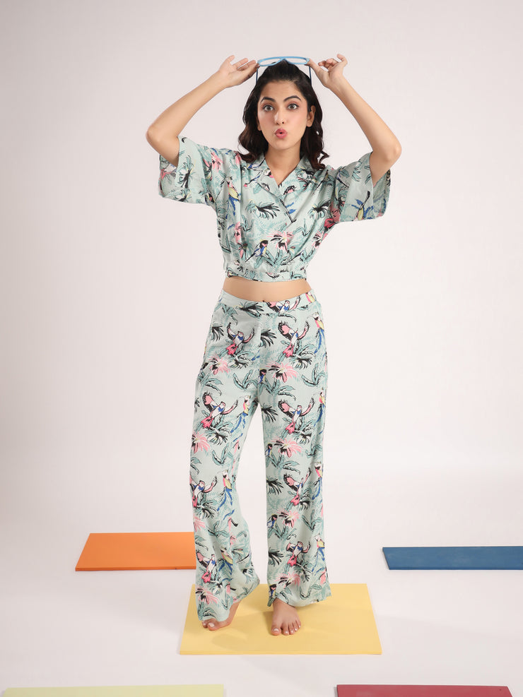 Printed Pure Cotton Night suit