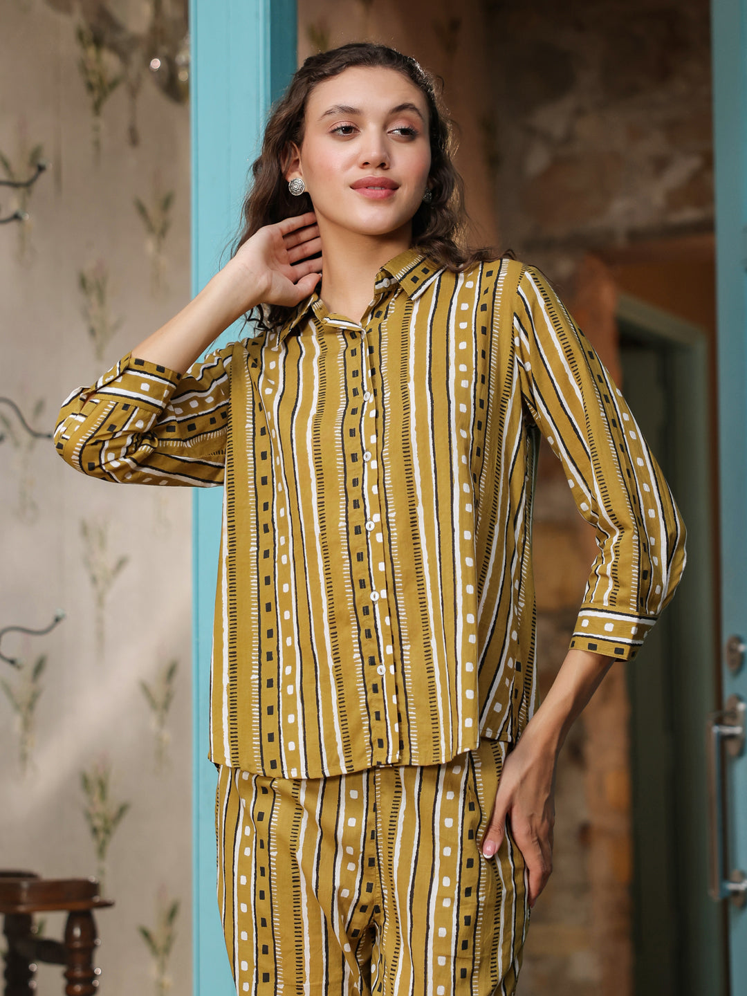 Cotton Printed Night Suit Set for Women