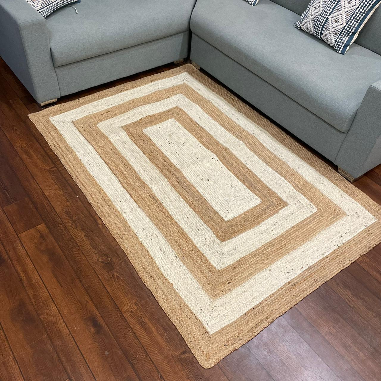 Designer Hand-Woven Jute Rug