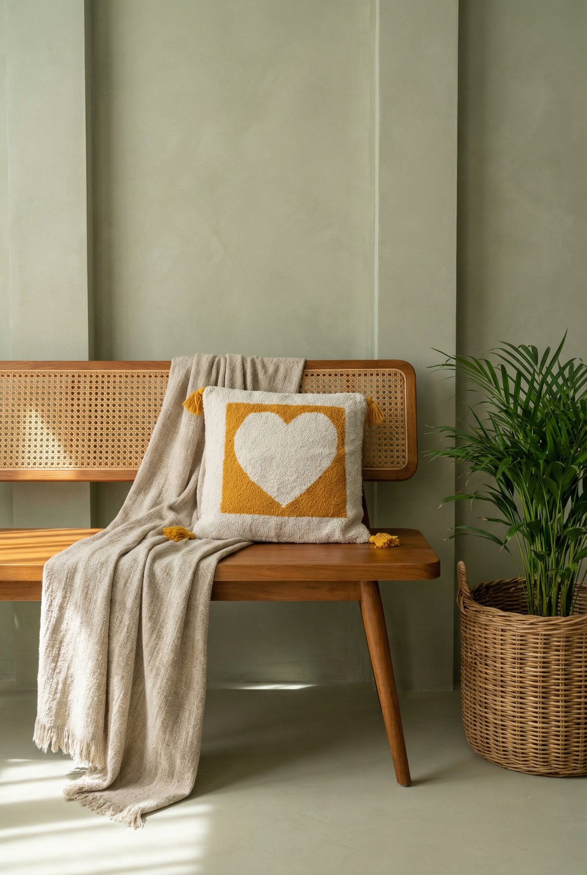 White Graphic Textured Cotton Square Cushion Cover For Home Decor