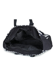 Black-white Hand Woven Tote Bag