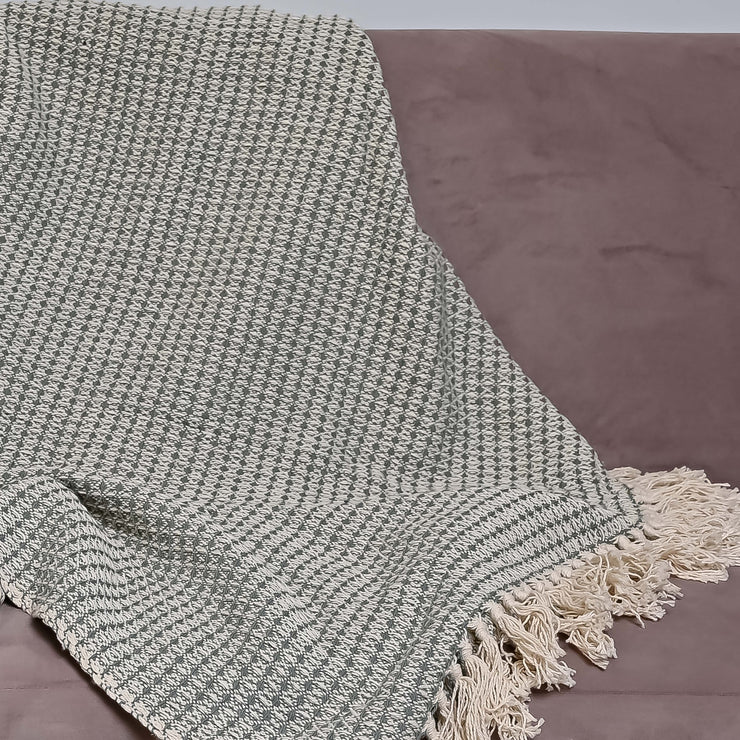 Green Cotton Throw