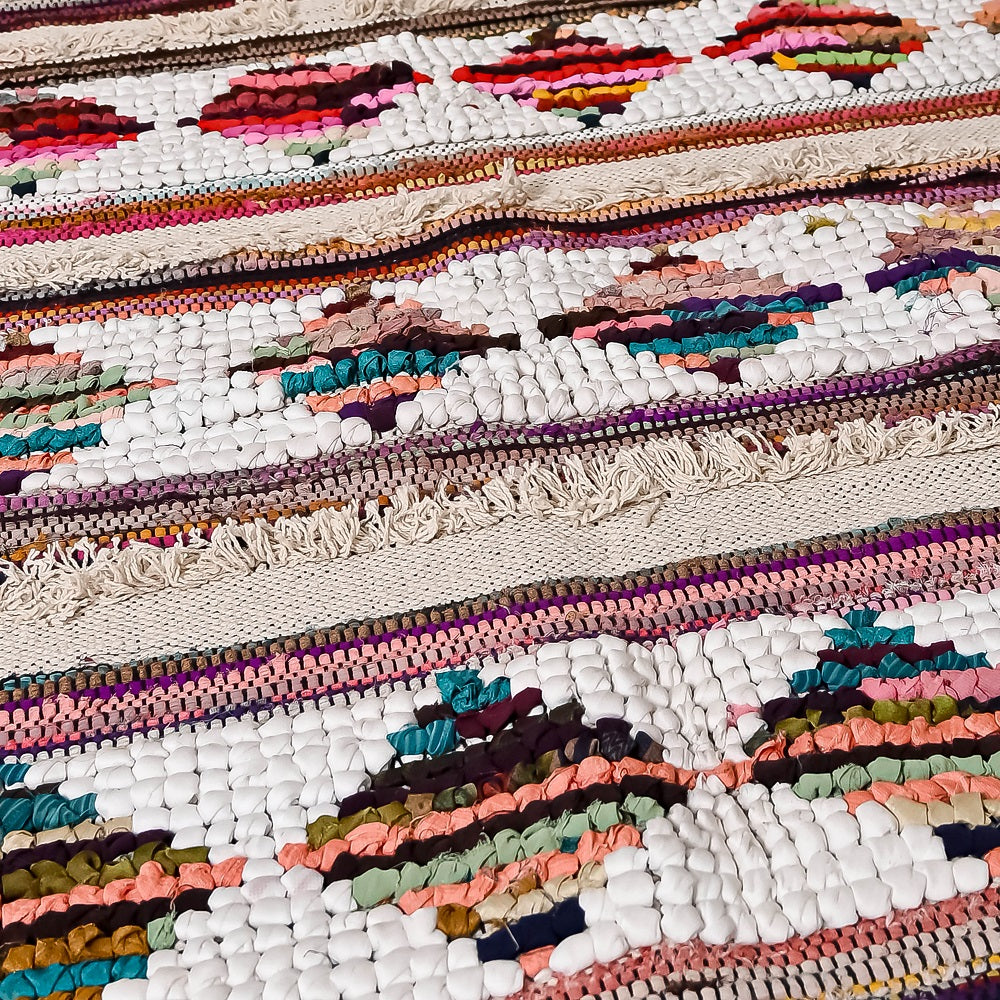 Hand-weaved 100% Multi-color  Rug