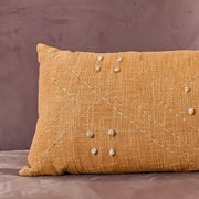 Hand-made Cotton handloom lumbar pillow