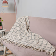 Black Cotton Boho chic Throw