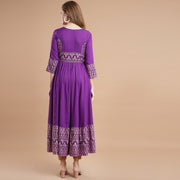 RANGDEEP PURPLE RAYON WOMEN'S ANARKALI KURTA