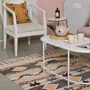 Hand-weaved 100% Cotton Multi-color Rug