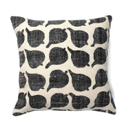 Black 100% Cotton rug Cushion Covers.