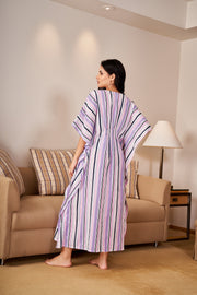 STRIPES Printed Kaftan Loungewear