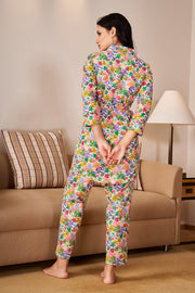 MULTI COLOUR TIE-UP  Night Suit Set