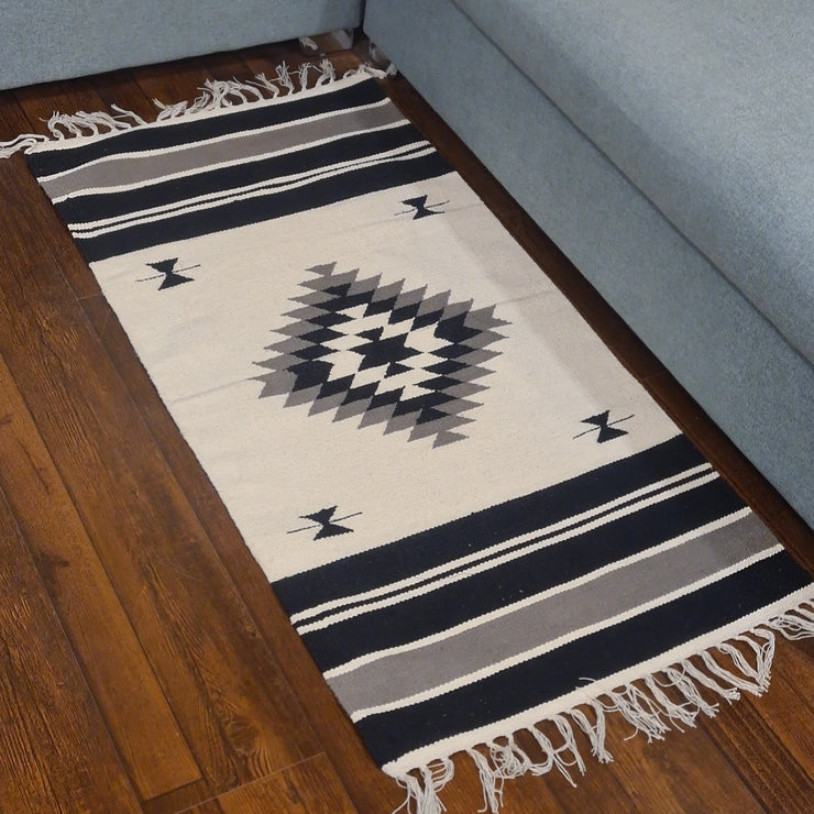 Hand-weaved 100% Cotton vintage Rug