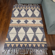 Hand-weaved 100% Multi-color  Rug