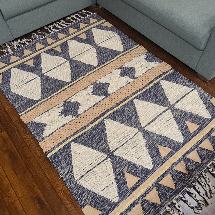 Hand-weaved 100% Multi-color  Rug