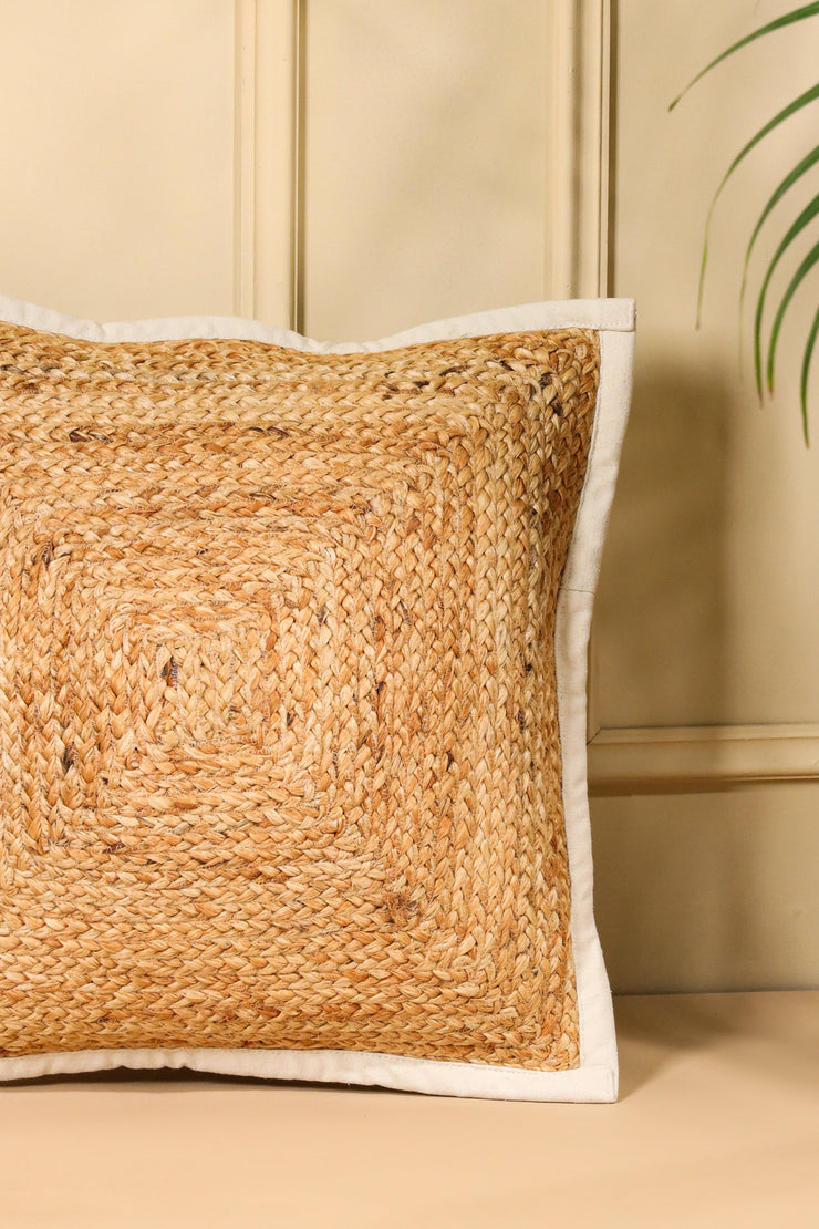 Hand-made Jute Cushion Cover