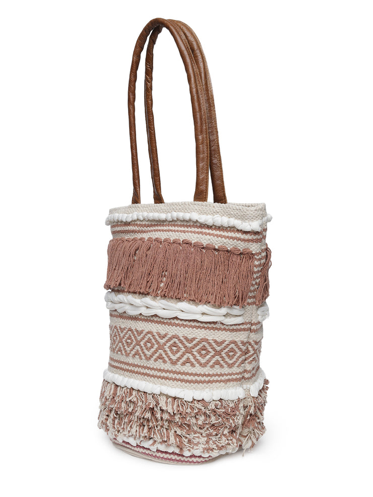 Chestnut Hand Woven Tote Bag