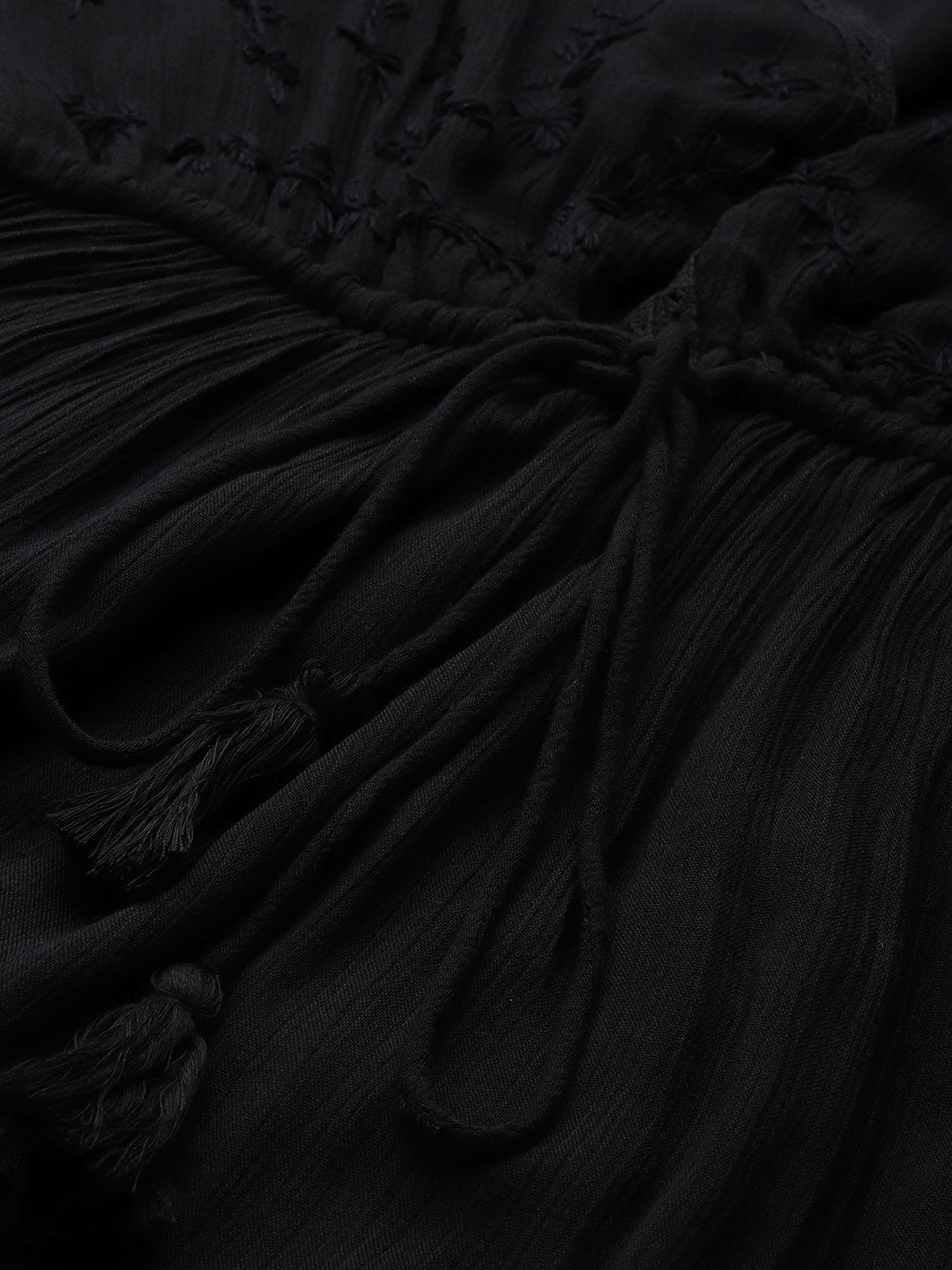 Black Fit & Flare Maxi Dress