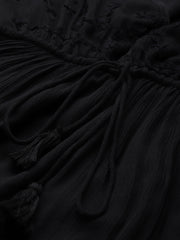 Black Fit & Flare Maxi Dress