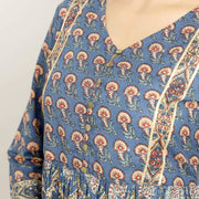 Rang Deep Women Blue Cotton Kurti