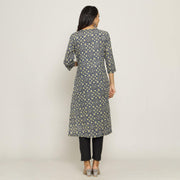 Rang Deep Women Blue Cotton Kurti
