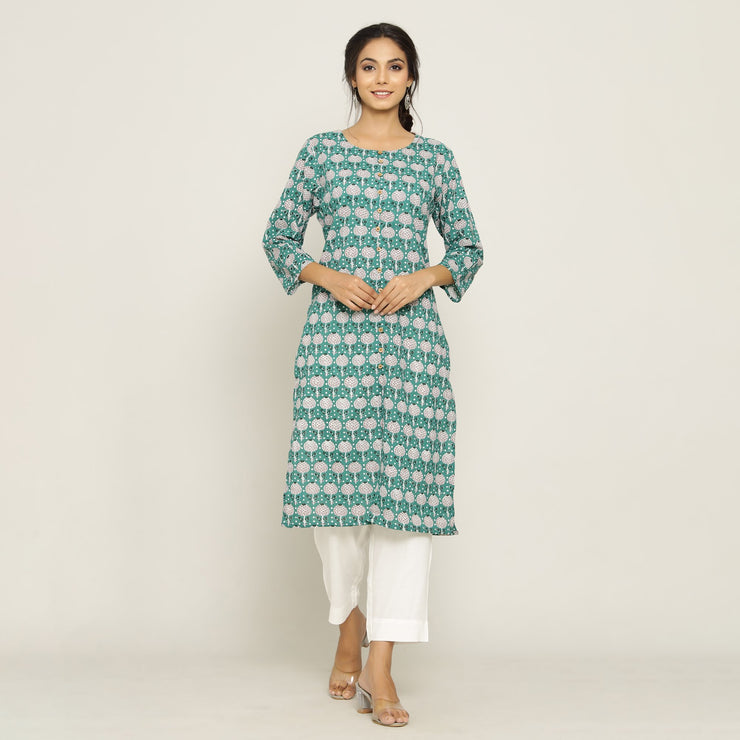 Rang Deep Green Kurta