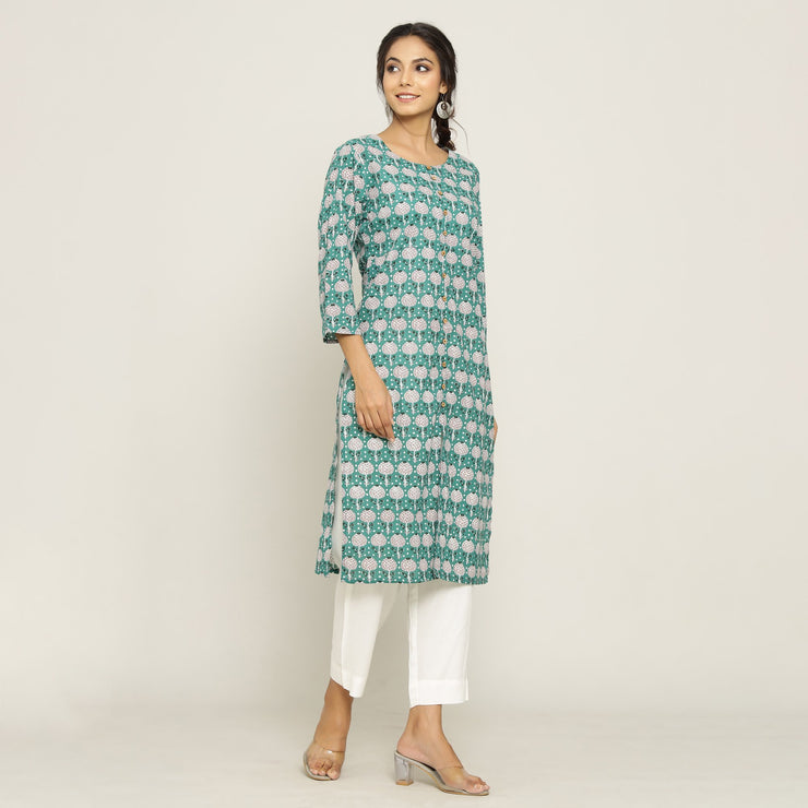 Rang Deep Green Kurta