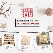 Sunshine Set of 3 Cushion covers
