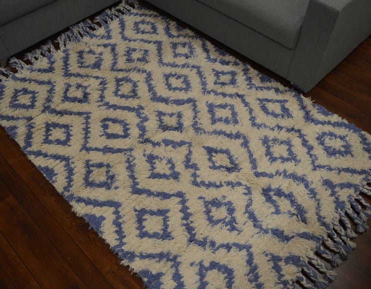 Hand-weaved 100% wool Multi-color Rug