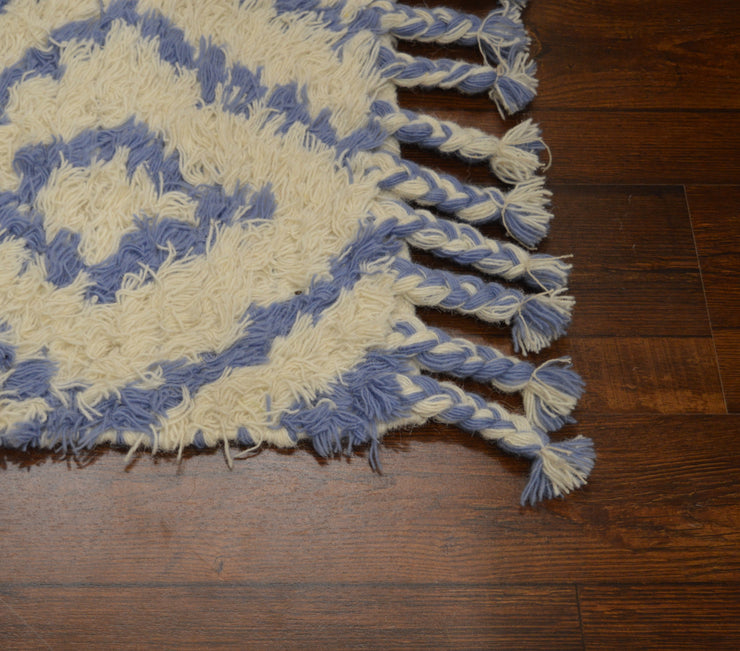 Hand-weaved 100% wool Multi-color Rug