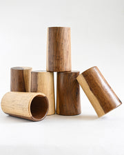 WOODEN GLASS (SET OF 6)