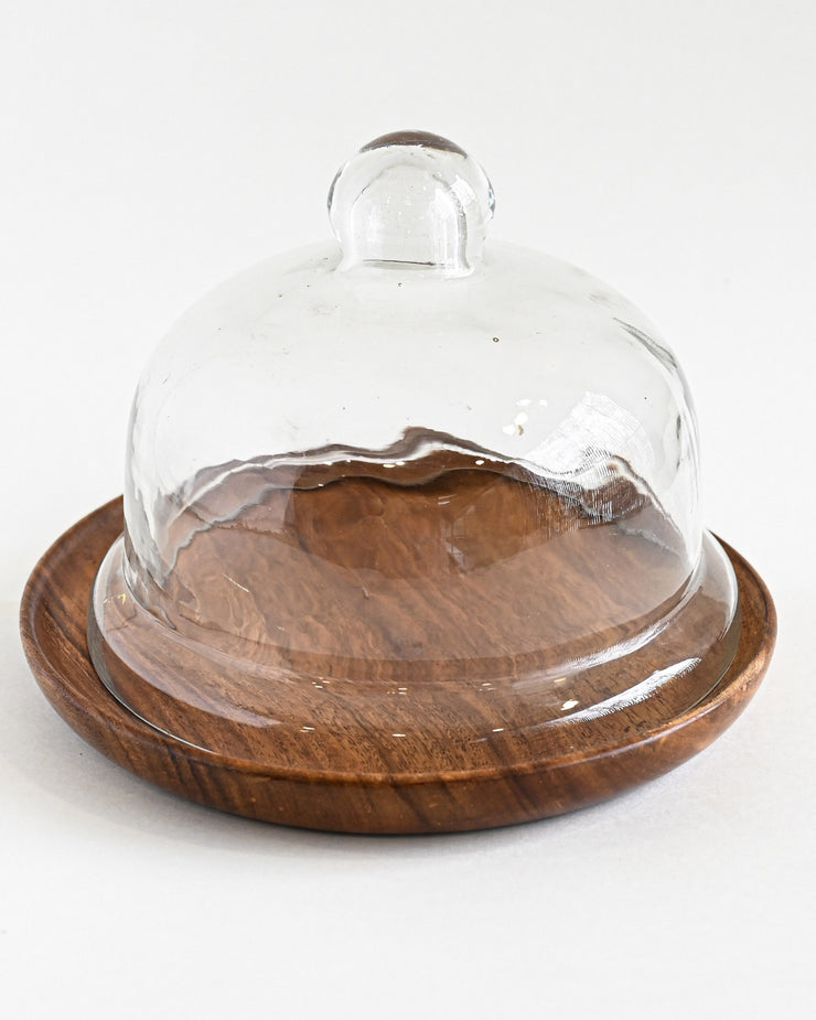 DESSERT PLATE WITH GLASS DOME