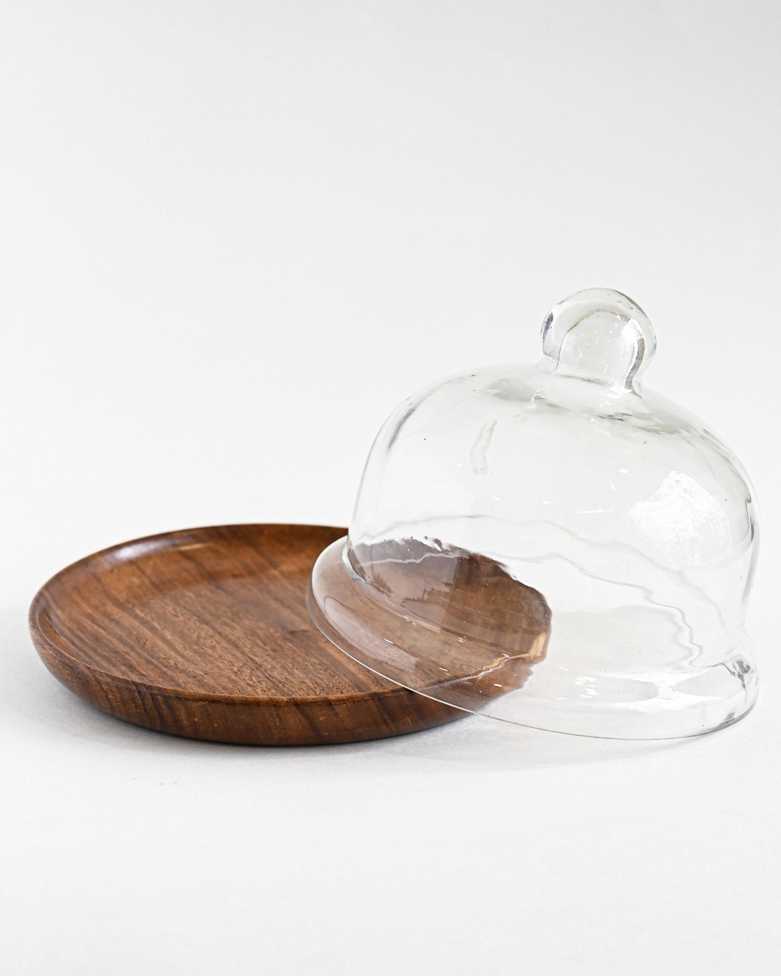 DESSERT PLATE WITH GLASS DOME