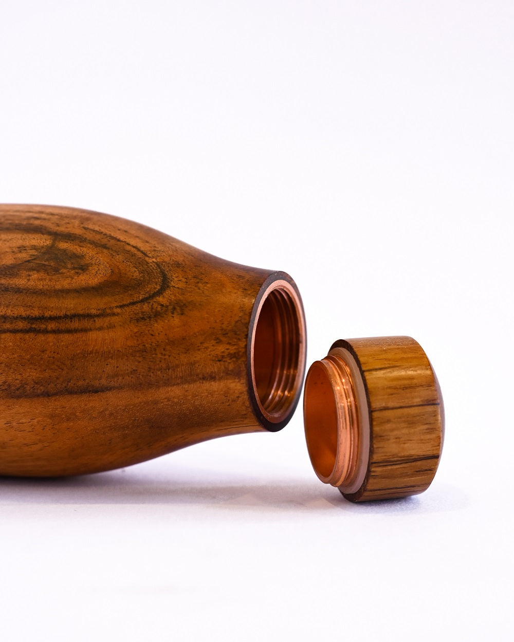 Wodden  copper bottle