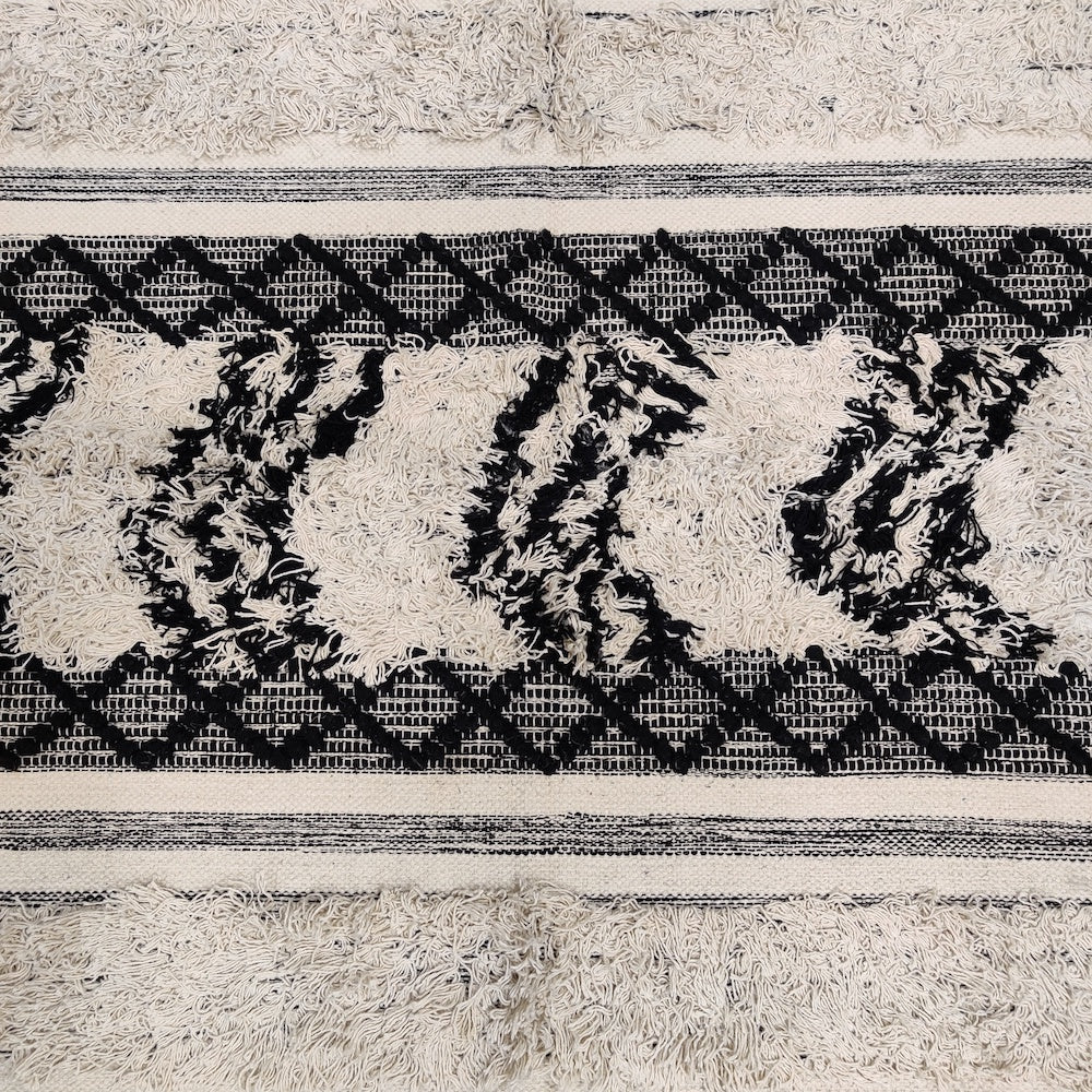 Hand-weaved 100% Cotton Multi-color  Rug