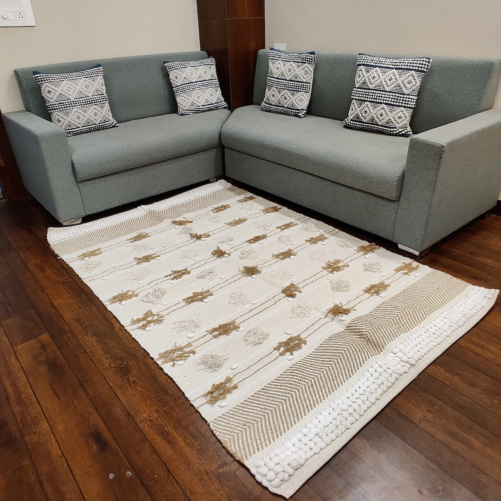 Hand-weaved 100% Cotton Rug